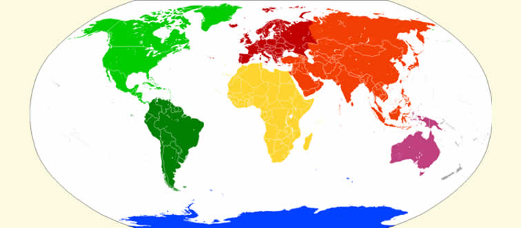 If you had to guess, which of the world's landmasses stretches the absolute furthest, both in space and the sheer number of souls living there?