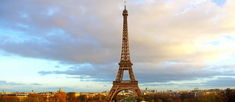 Where would you find the Eiffel Tower?