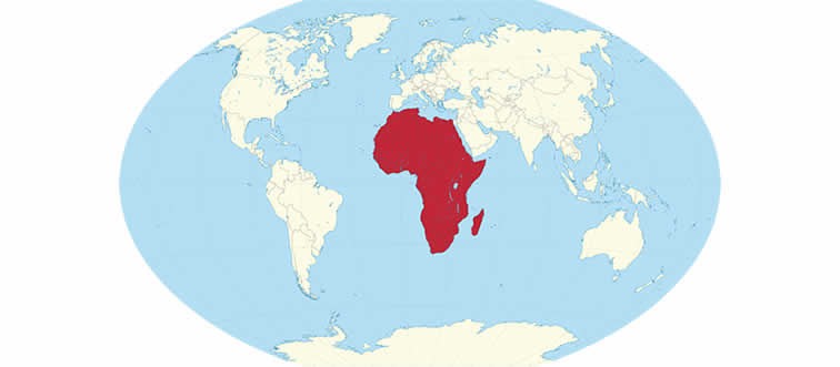 Take a look at this landmass glowing on the map — which continent is this?